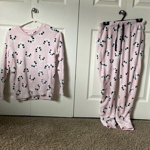 Panda Fuzzy Pj Set